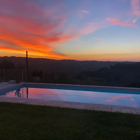 Luna Mit Garten, Terrasse Und Einen Atemberaubenden Blick Lejlighed Terricciola